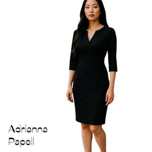 Adrianna Papell Black Dress Size 4P